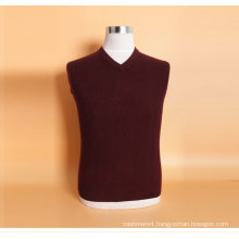 Yak Wool /Cashmere V Neck Pullover Long Sleeve Sweater/Clothing/Garment/Knitwear